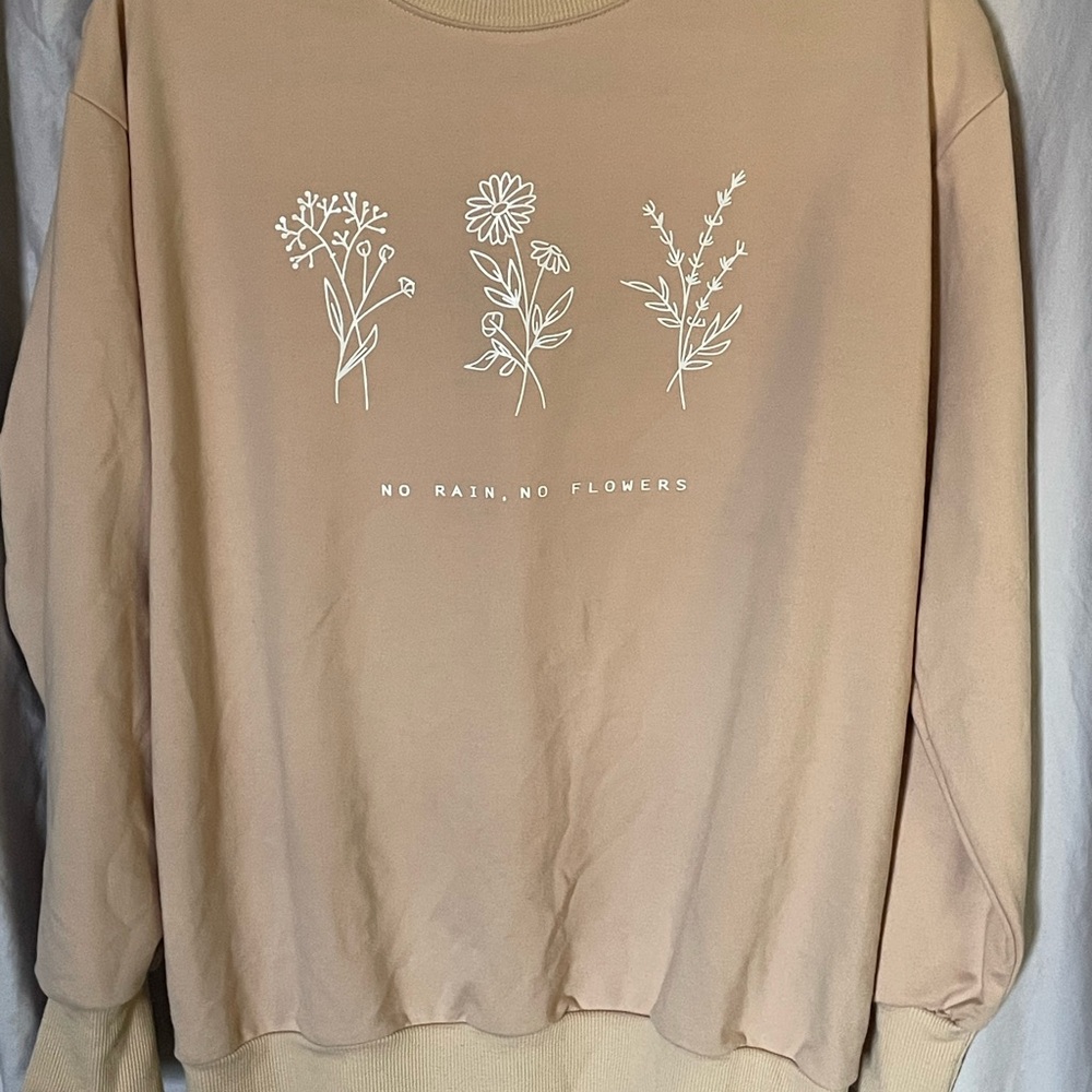 SHEIN Cream Sweatshirt
